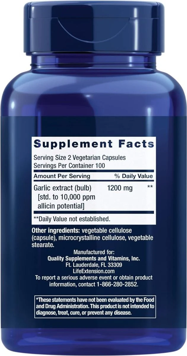 Optimized Garlic 200 Veggie Caps - Image 2