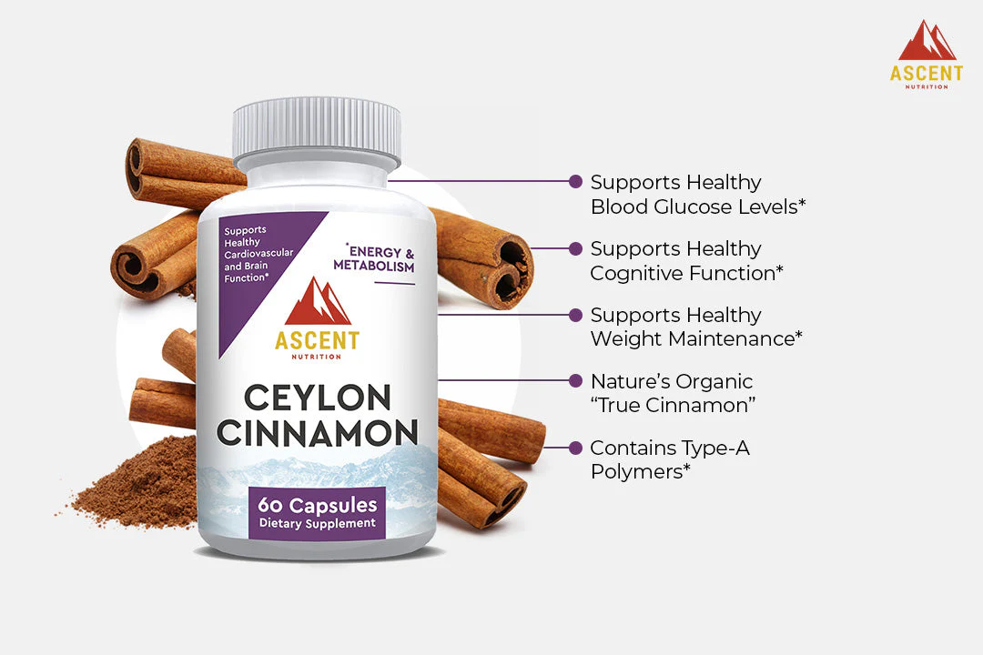 Organic Ceylon Cinnamon, 60 Capsules, 1200 mg - Image 4