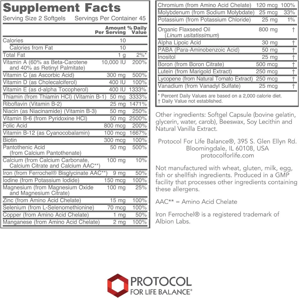Ortho Multi w/Flax Oil 400 MG 90 Softgels - Image 2