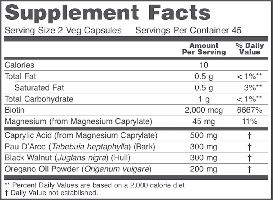 OrthoFlora Yeast Support 90 Vegan Capsules - Image 2
