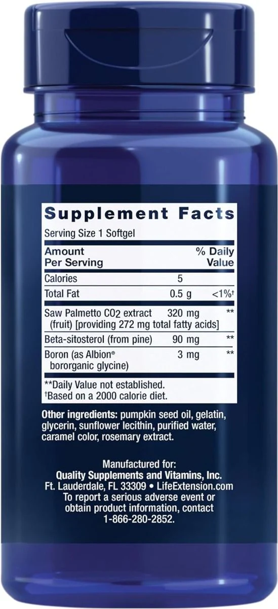PalmettoGuard Saw Palmetto with Beta-Sitosterol 30 Softgels - Image 2
