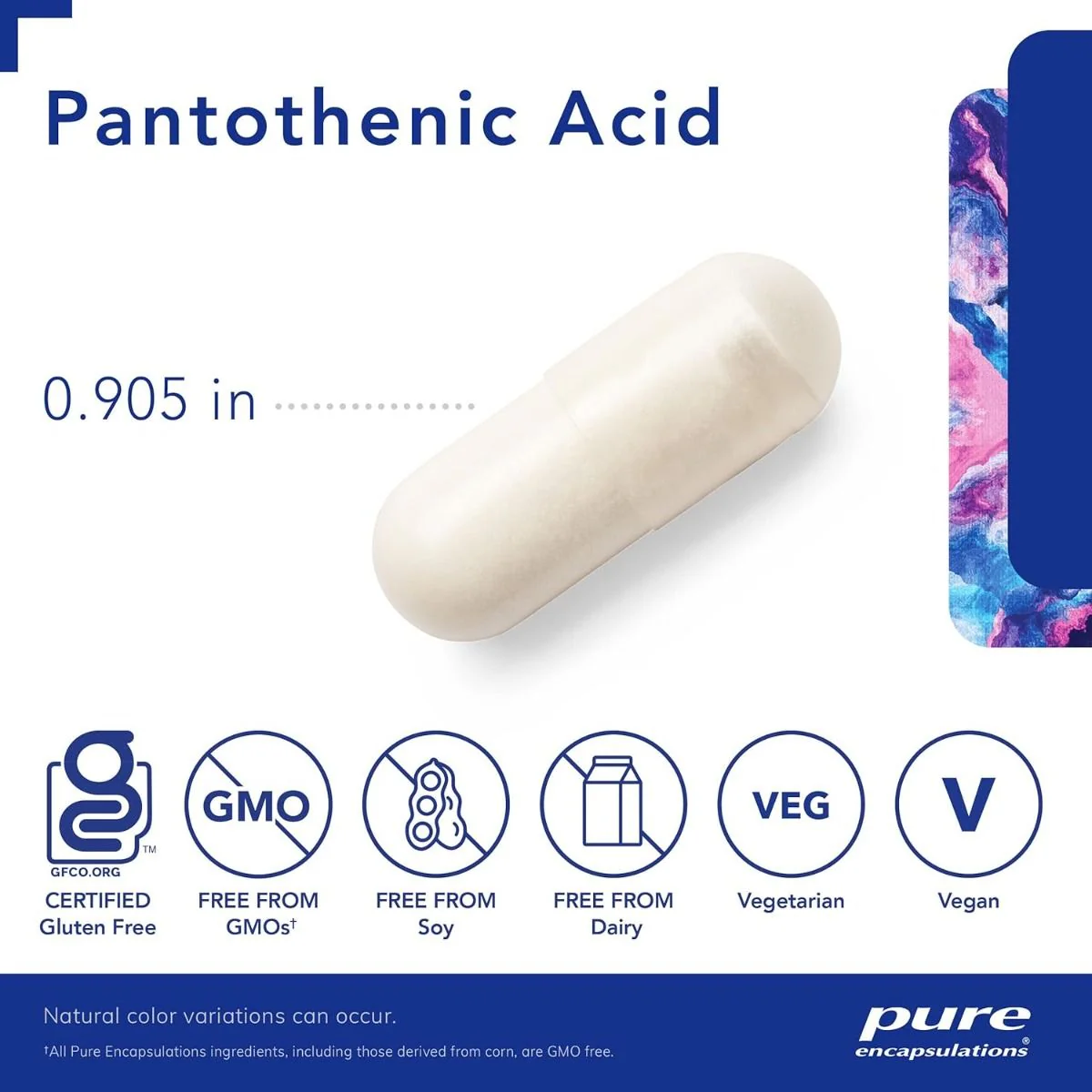 Pantothenic Acid 500 Mg 120 Veggie Caps - Image 3