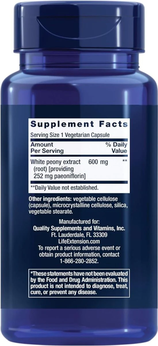 Peony Immune 600 MG 60 Veggie Caps - Image 8