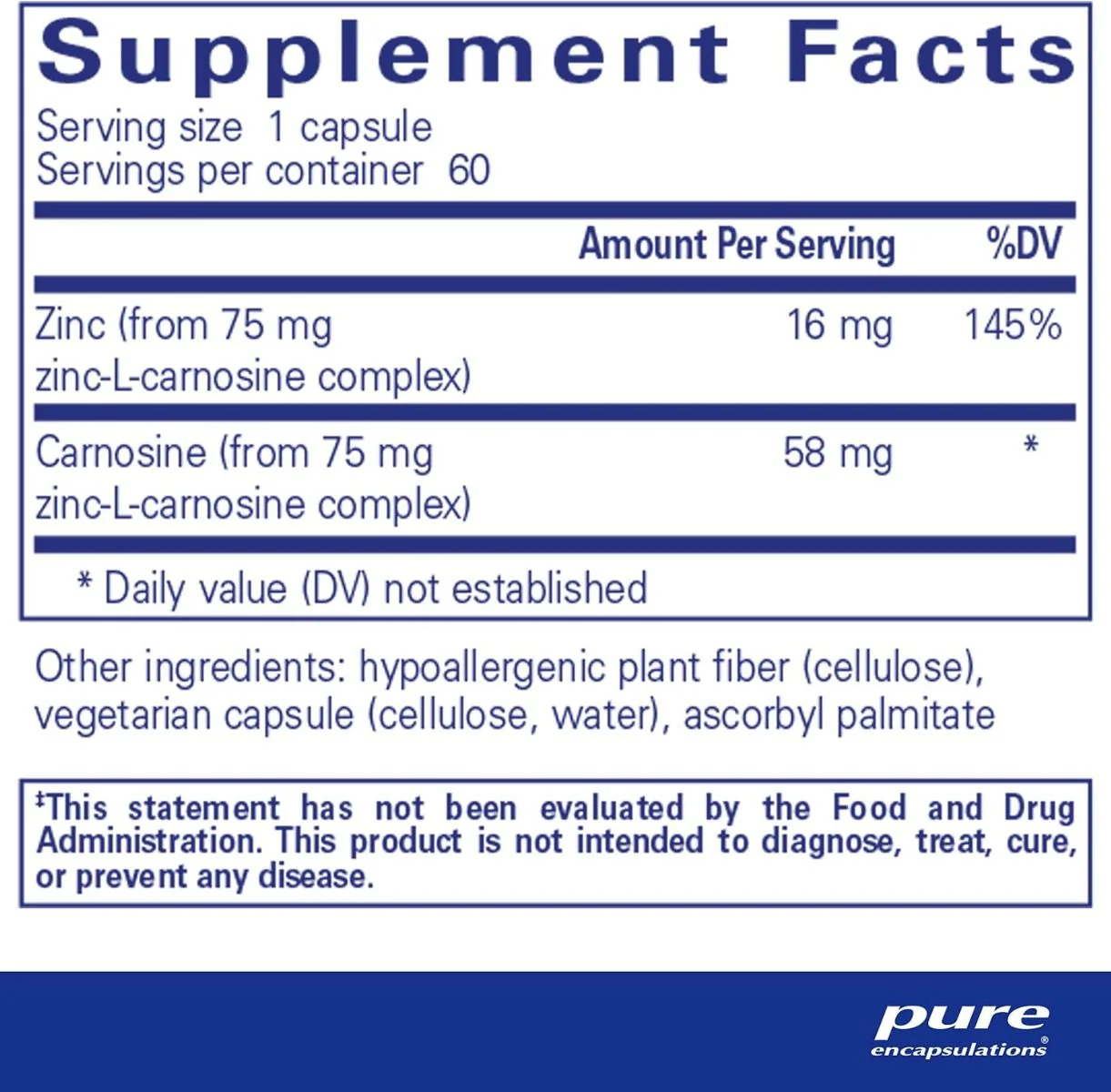 Peptic-Care Zinc-L-Carnosine 60 Capsules - Image 2