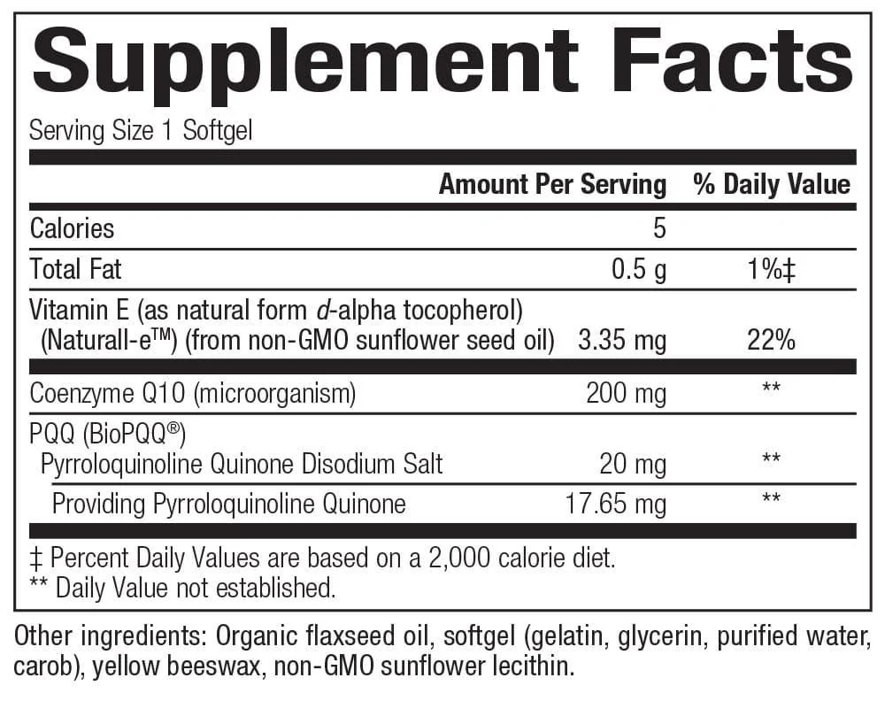 PQQ-10 60Softgels - Image 2