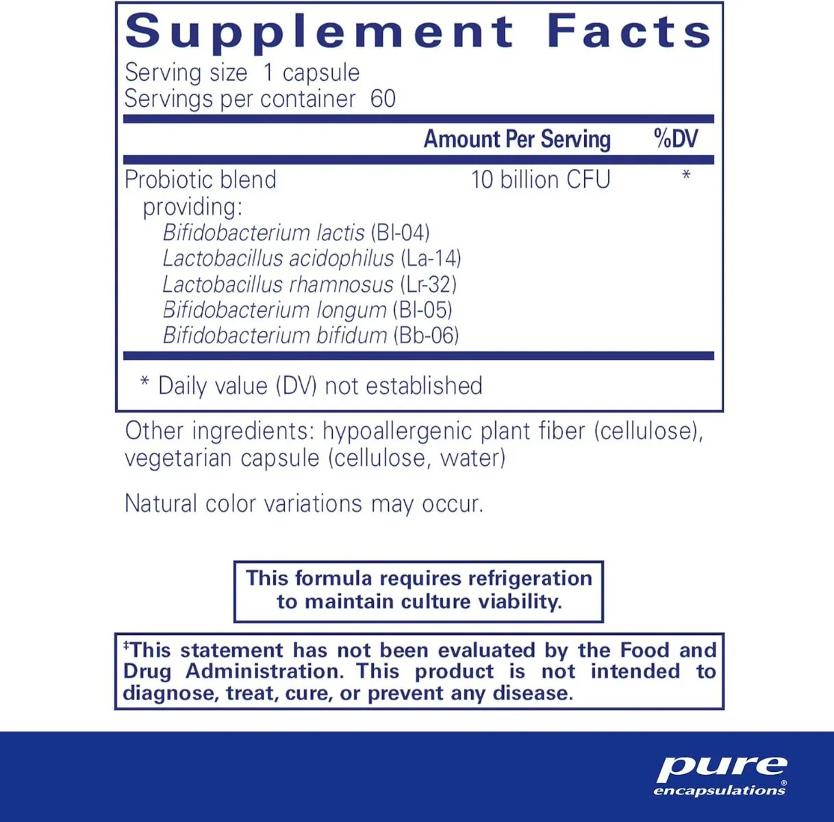 Probiotic-5 (Dairy Free) 60 Capsules - Image 2