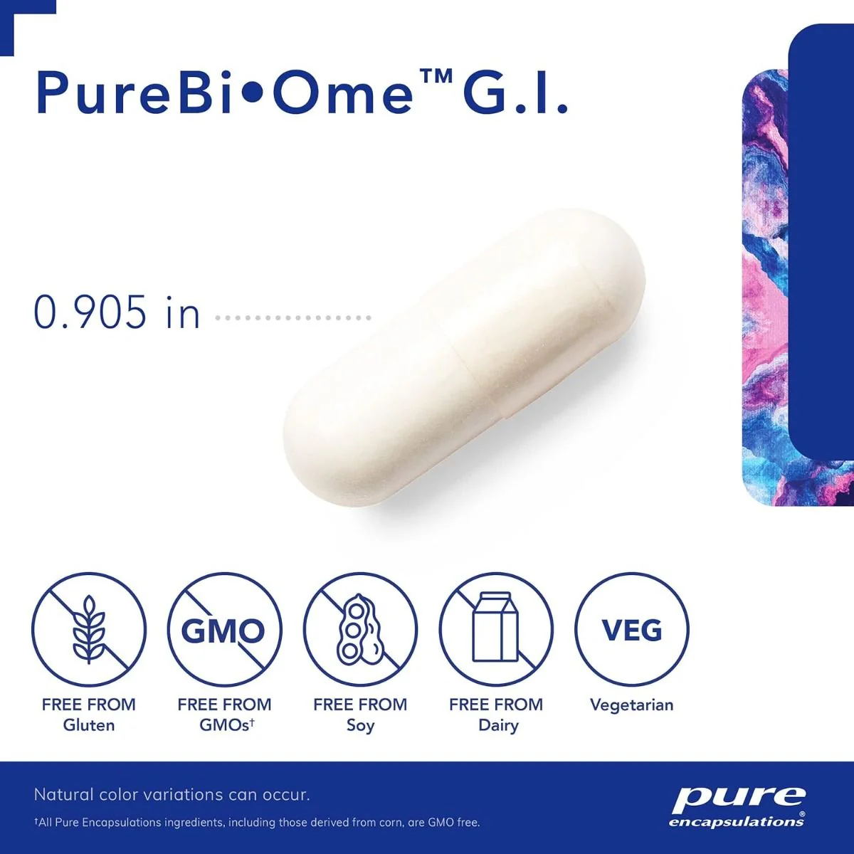 Pure Bio-Ome G.I. 60 Veggie Caps - Image 3