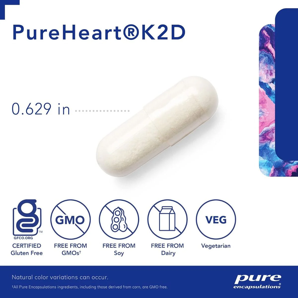PureHeart K2 D 60 Veggie Caps - Image 3