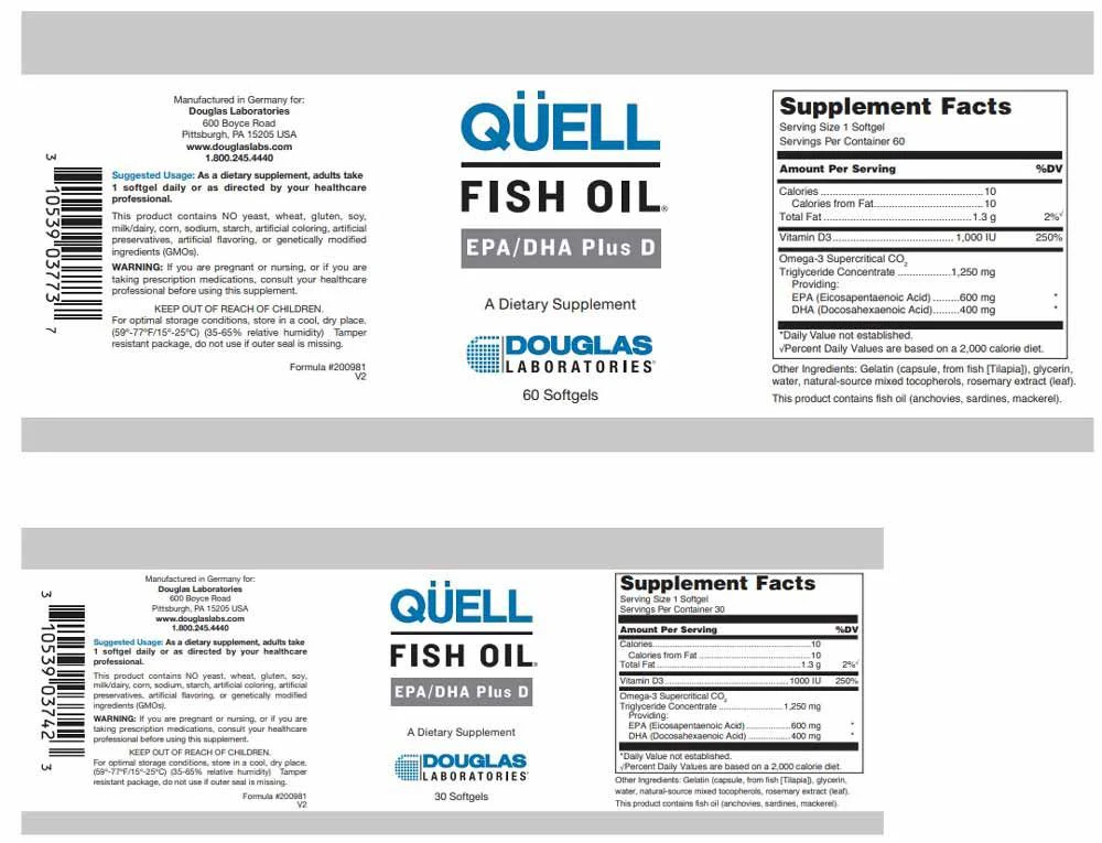 Quell Fish Oil EPA/DHA Plus D Softgels - Image 2