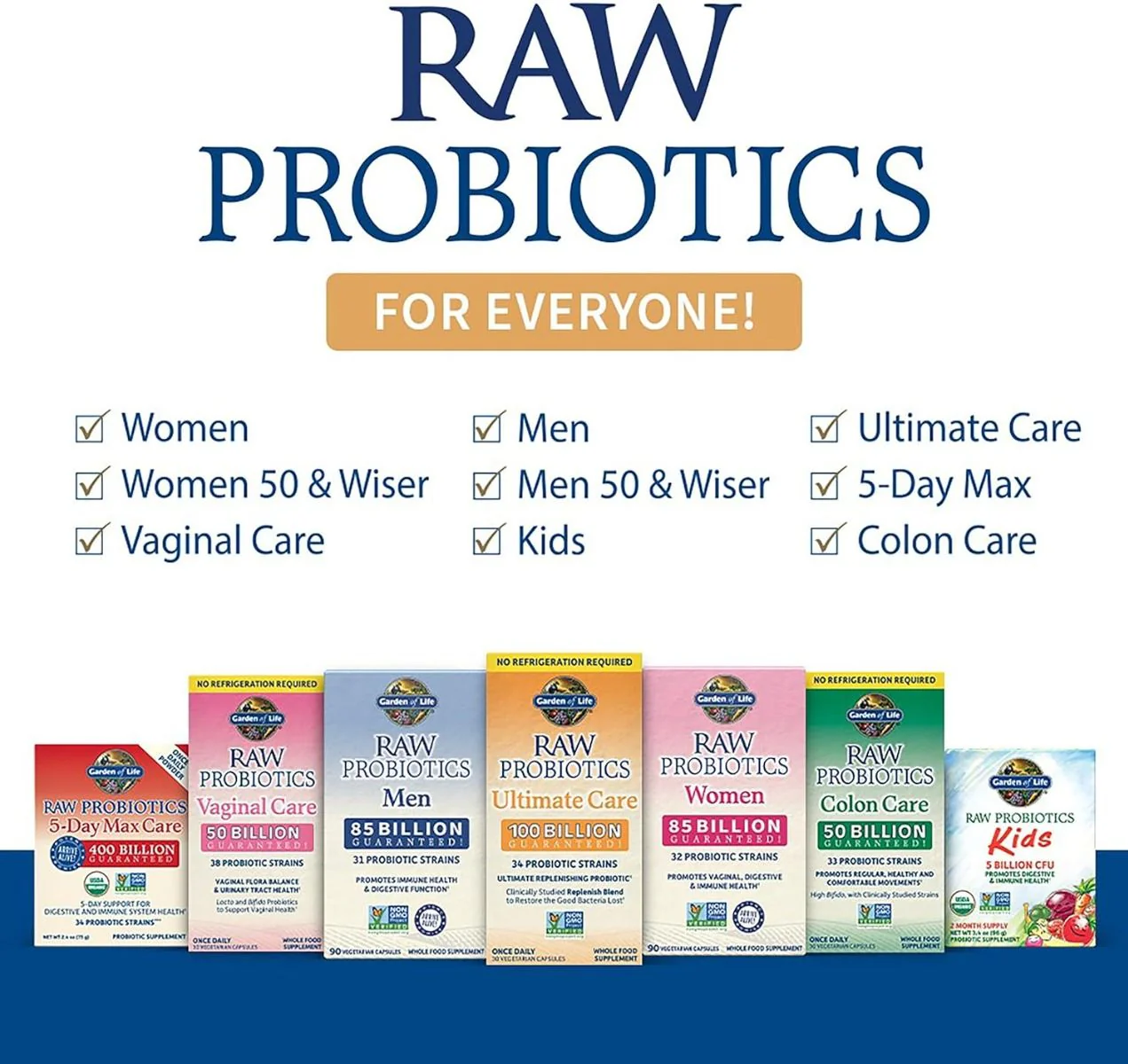 RAW Probiotics Vaginal Care 50 Billion 30 Veggie Caps - Image 2