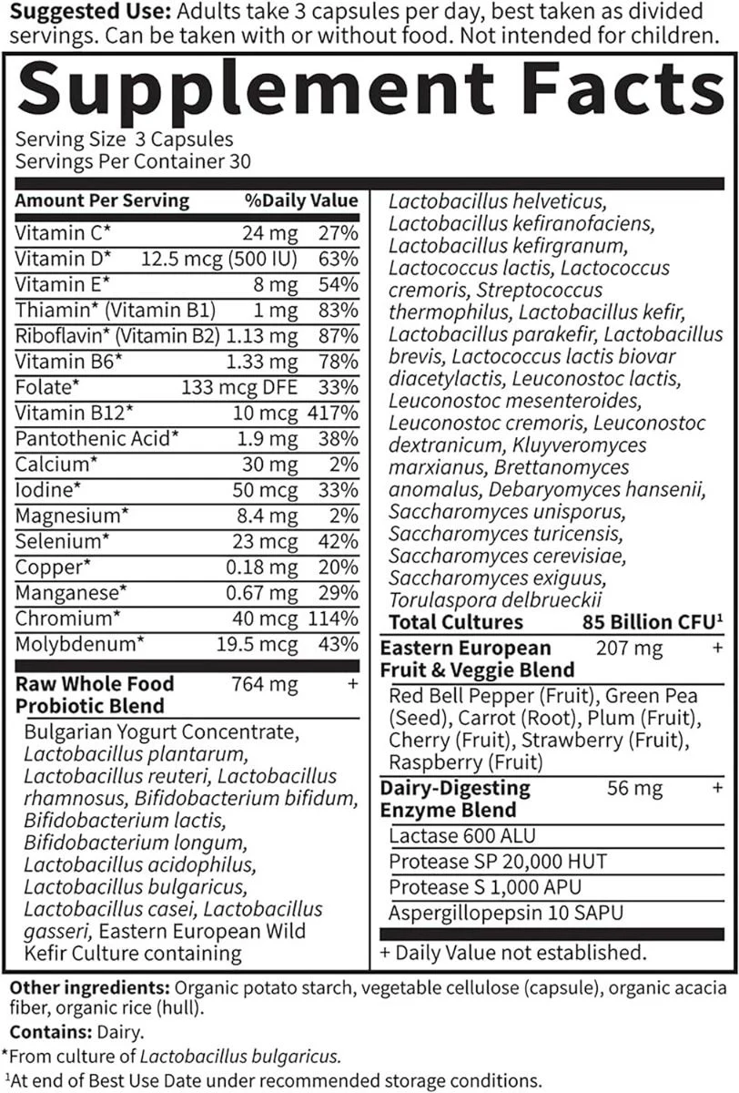 RAW Probiotics Women 90 Veggie Caps - Image 9