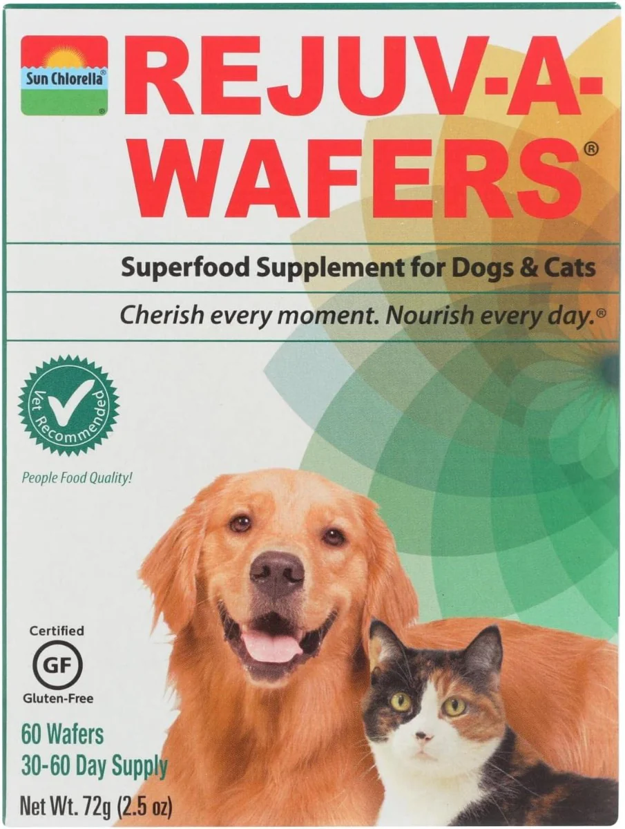 Rejuv-A-Wafers Superfood Supplement for Dogs and Cats - 60 Wafers
