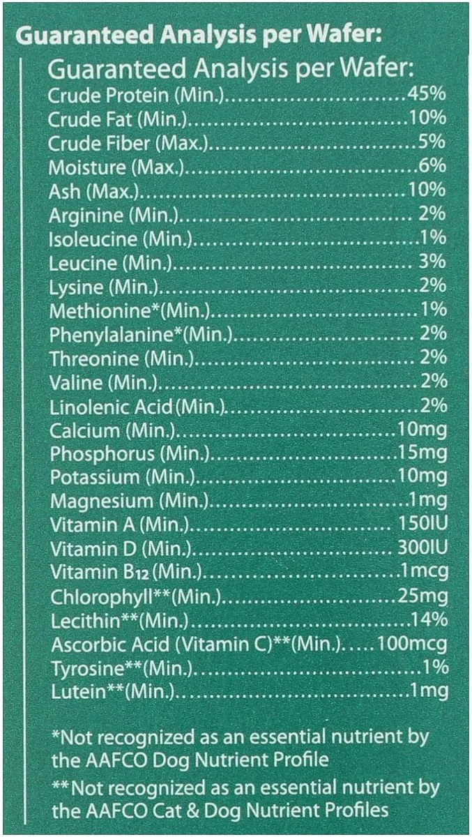 Rejuv-A-Wafers Superfood Supplement for Dogs and Cats - 60 Wafers - Image 2