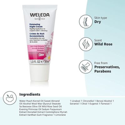 Renewing Night Cream - Wild Rose 1 fl oz Cream - Image 6