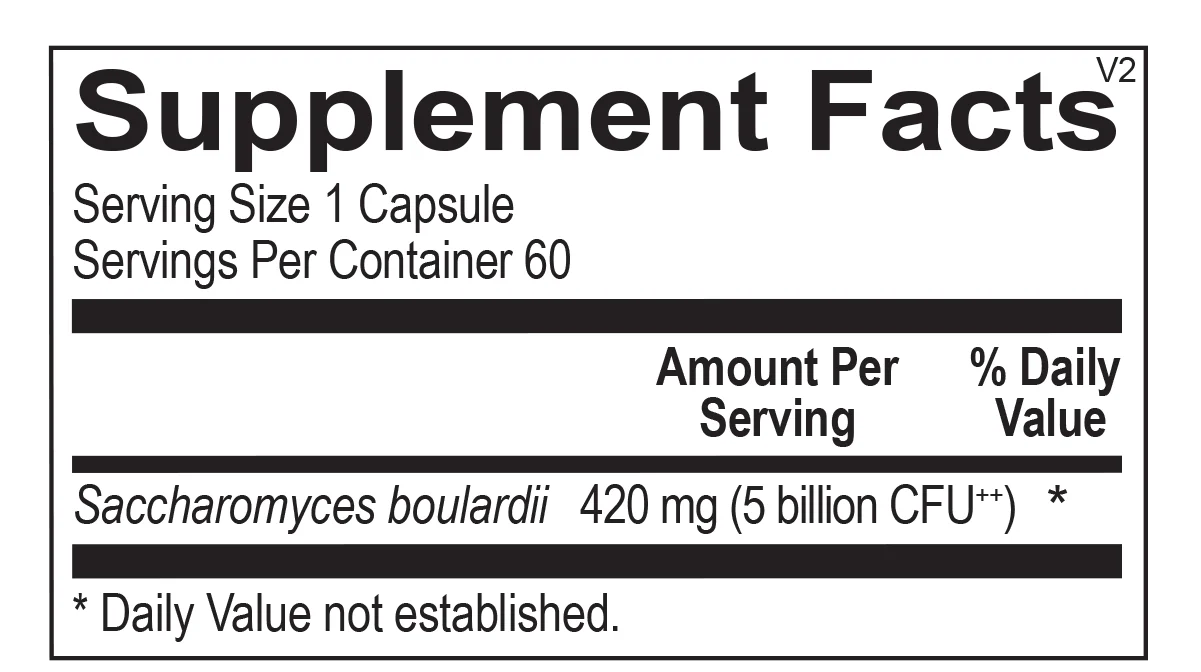Saccharomyces Boulardii 60 Capsules - Image 2