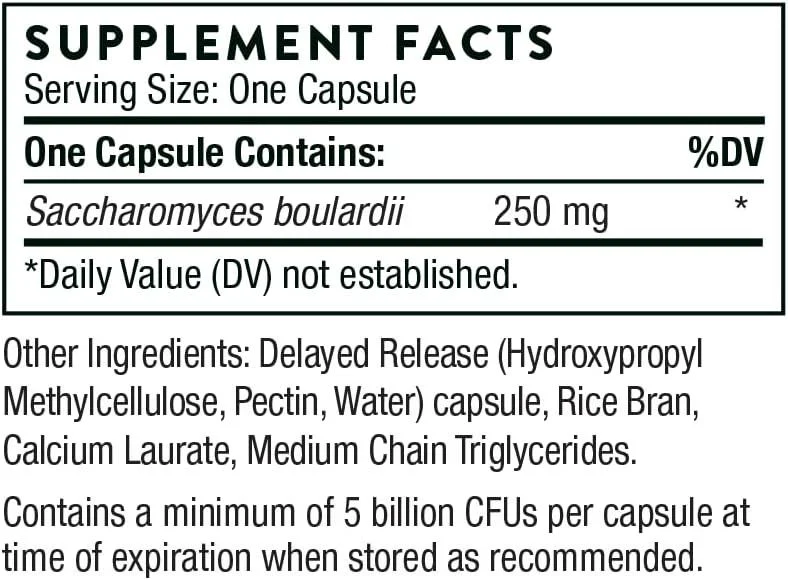 Sacro-B 250 Mg 60 Veggie Caps - Image 3