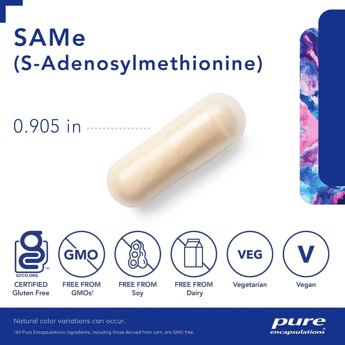 SAMe (S-Adenosylmethionine) 200 MG 60 Veggie Caps - Image 3