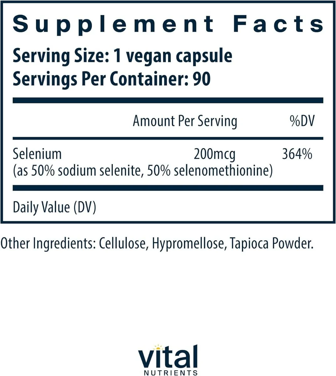 Selenium 200 MCG 90Capsules - Image 2