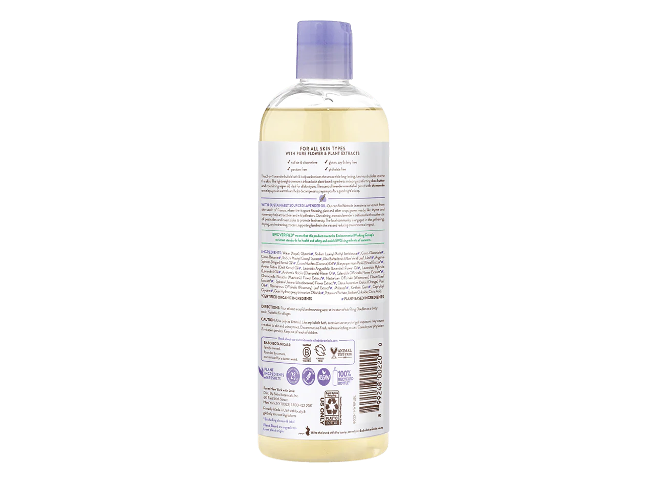 Shampoo Bubblebath and Wash - Calming 15 fl ozLavender
