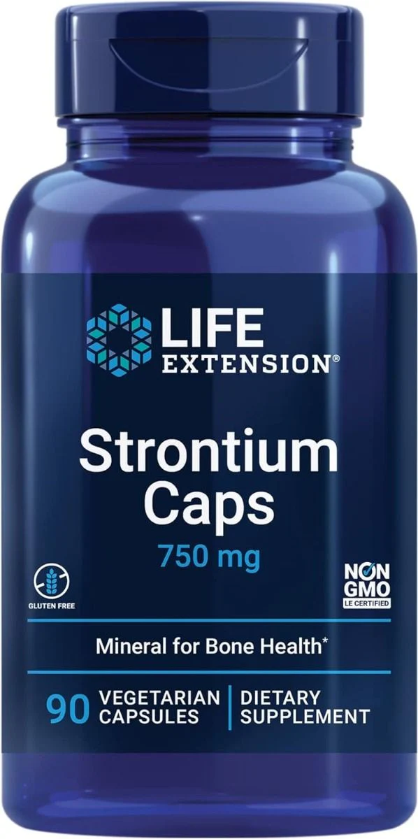 Strontium Caps 750 MG 90 Veggie Caps