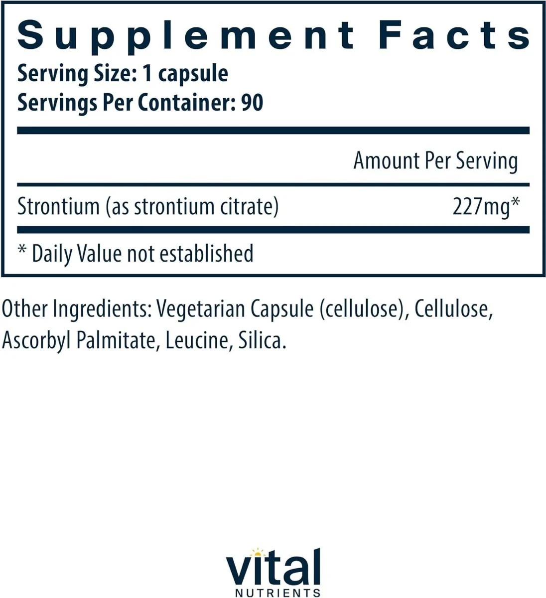 Strontium (Citrate) 227 MG 90 Capsules - Image 2