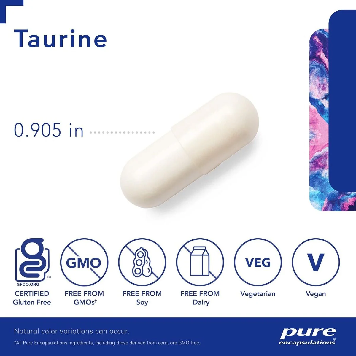 Taurine 1000 MG 120 Veggie Caps - Image 3