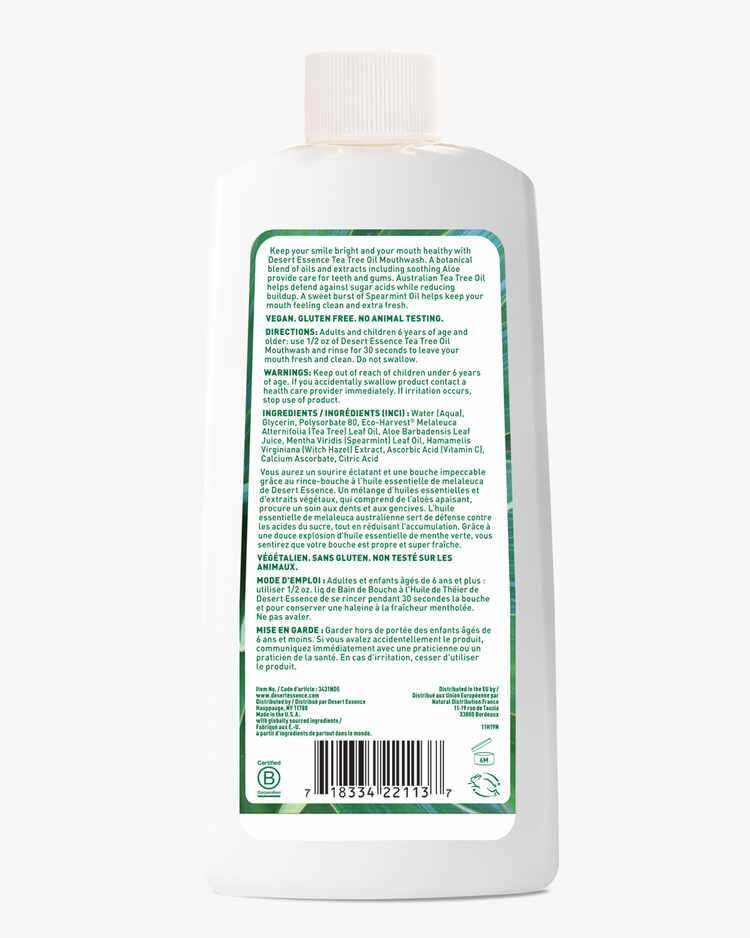 Tea Tree Oil 16 Fl. Oz Mouthwash Spearmint - Image 2