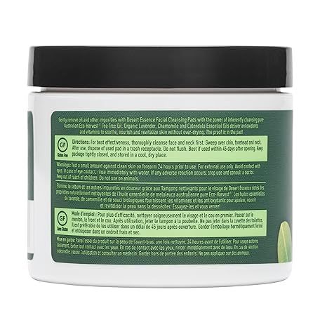 Tea Tree Oil Facial Cleansing Pads 50 Pads - Image 3