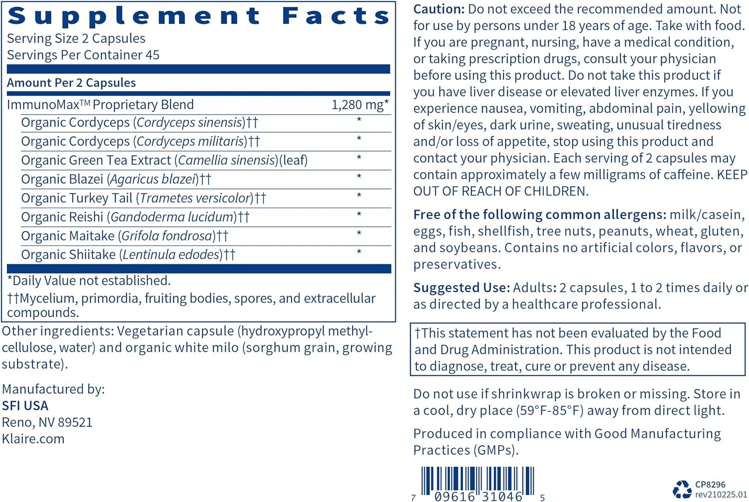 Ther-Biotic ImmunoMushroom FKA ImmunoMax 90 Veggie Caps - Image 4
