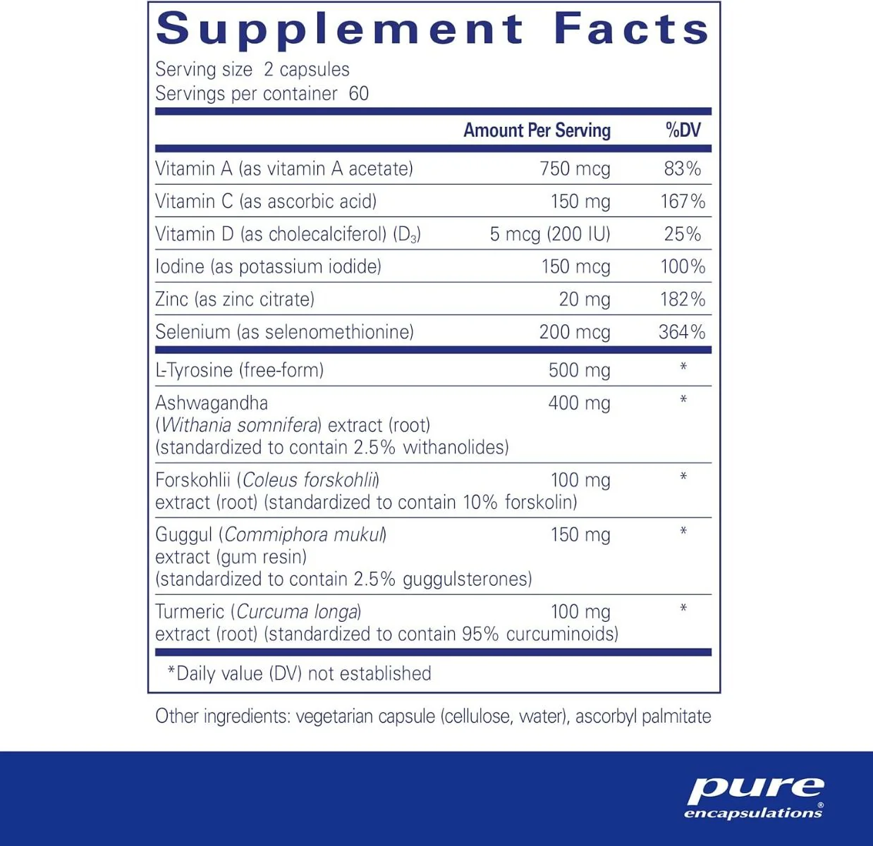 Thyroid Support Complex 120 Veggie Caps - Image 2