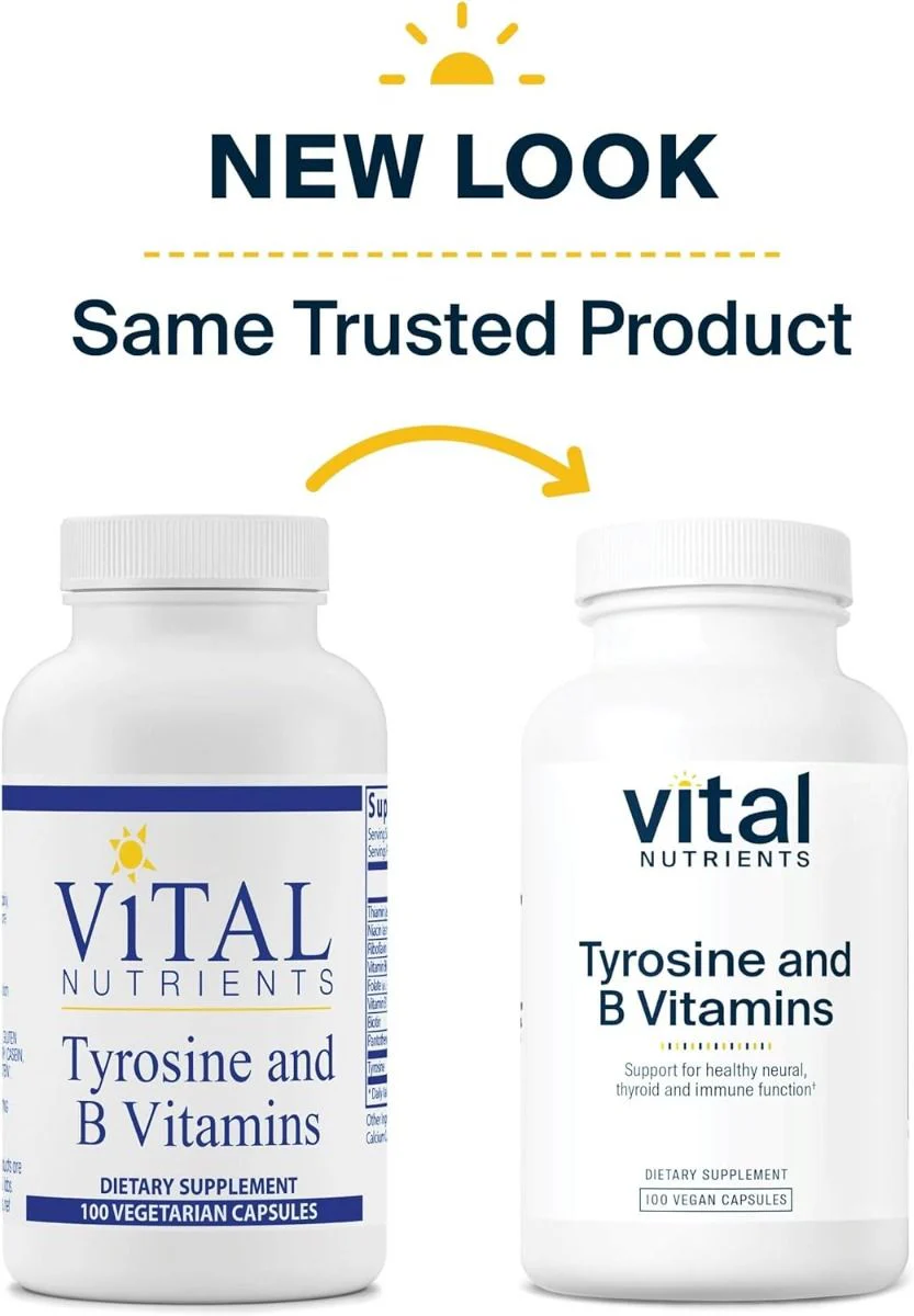 Tyrosine and B-Vitamins 100 Capsules - Image 6