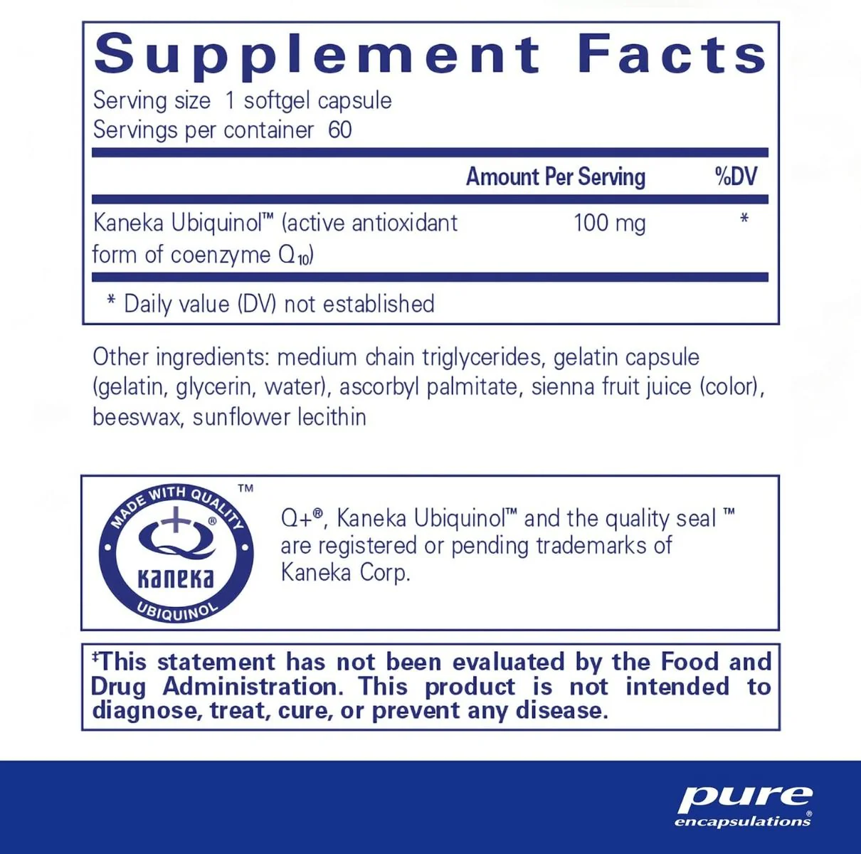 Ubiquinol-QH 100 MG 60 Capsules - Image 2