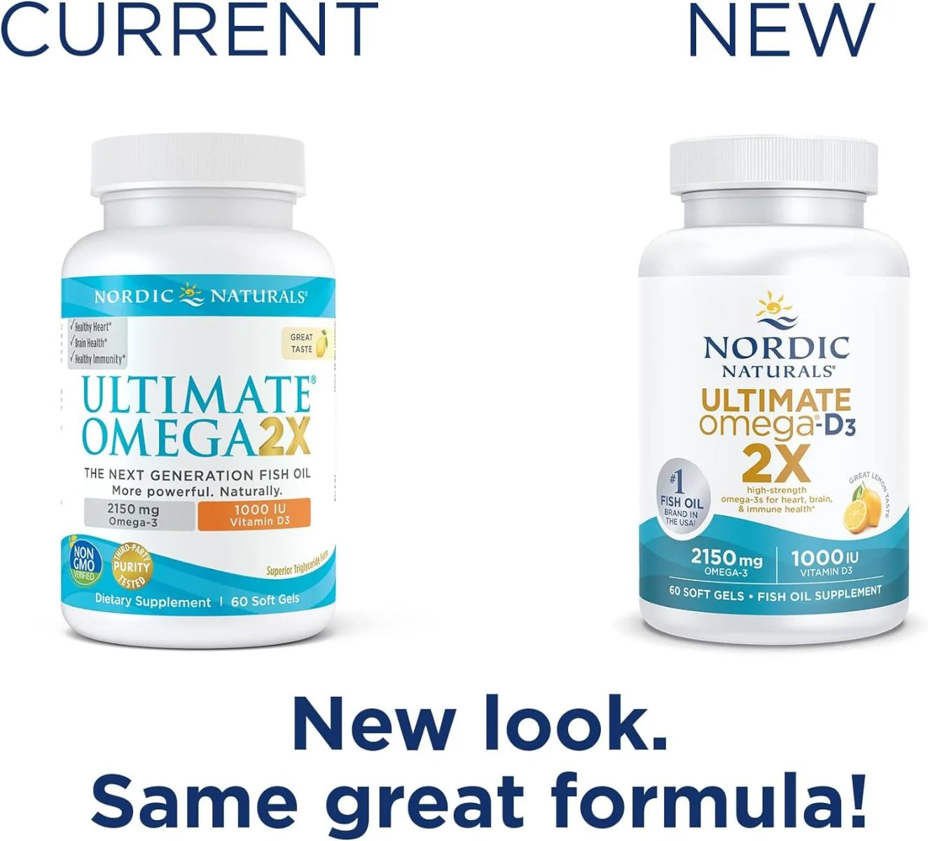 Ultimate Omega 2x with Vitamin D3 60 Softgels Lemon - Image 5