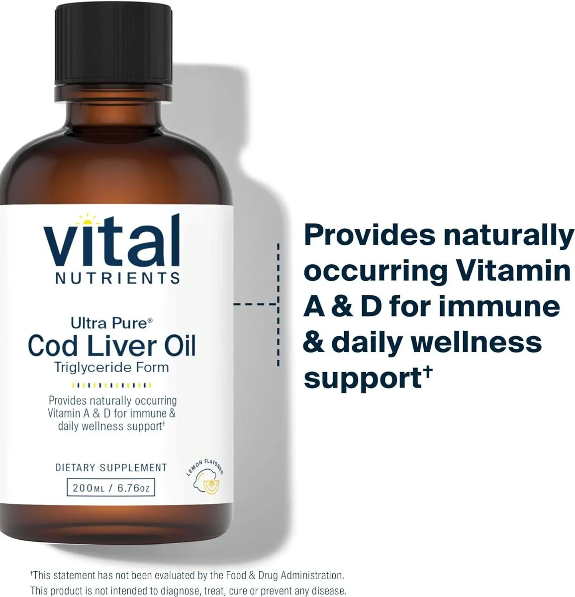 Ultra Pure Cod Liver Oil 200ml Liquid Lemon - Image 7
