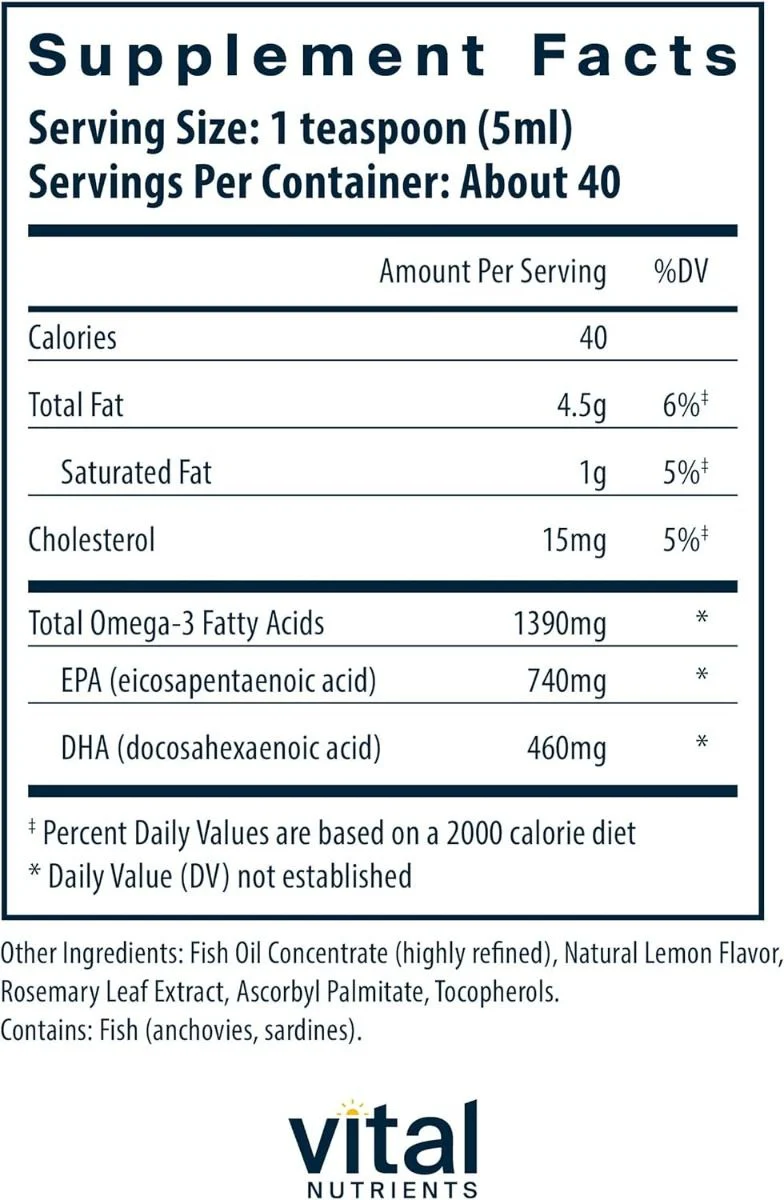 Ultra Pure Fish Oil 1400 200mlLiquidLemon - Image 2