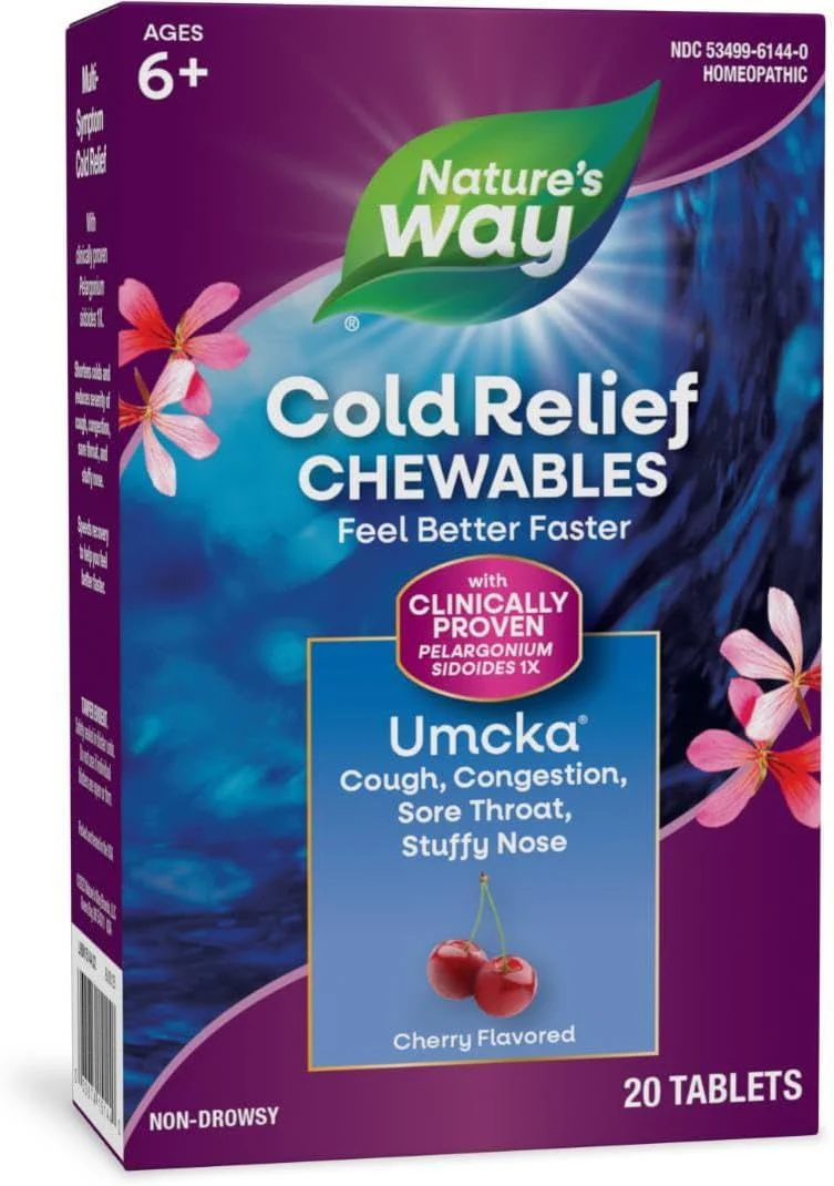 Umcka Cold Relief 20Chewable TabletsCherry - Image 7