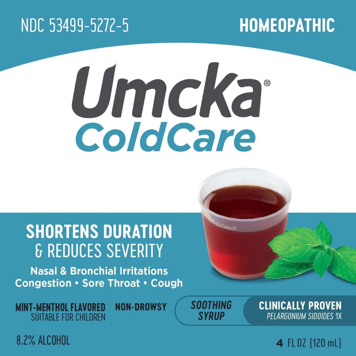 Umcka ColdCare 4 OZSyrup Menthol - Image 2