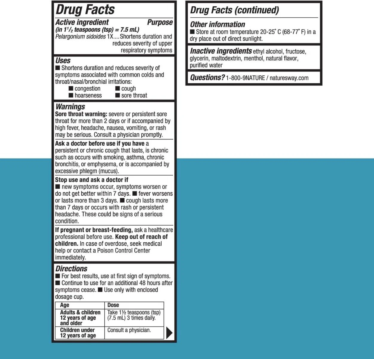 Umcka ColdCare 4 OZSyrup Menthol - Image 3