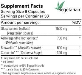 VegeGlucosamine Plus 180 Veggie Caps - Image 2