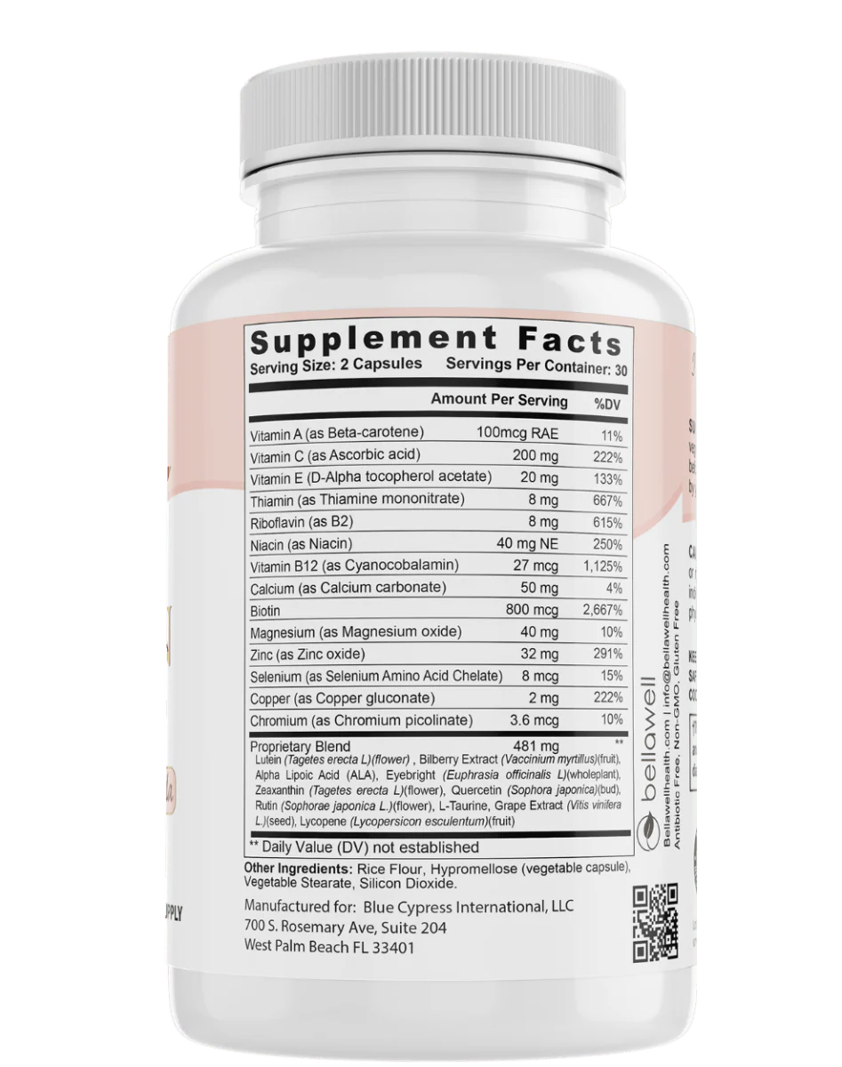 Vision Care - A Blend of Ingredients for Ocular Support by Bellawell - Image 2