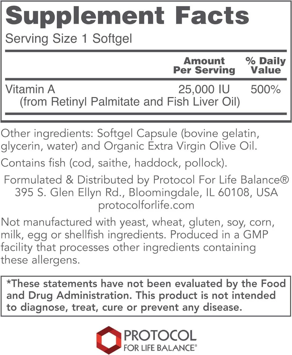 Vitamin A 25,000 IU 100sg - Image 3