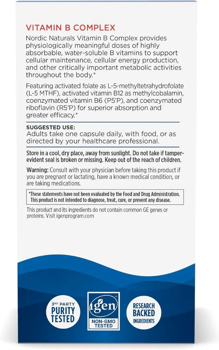 Vitamin B Complex 45 Capsules - Image 4