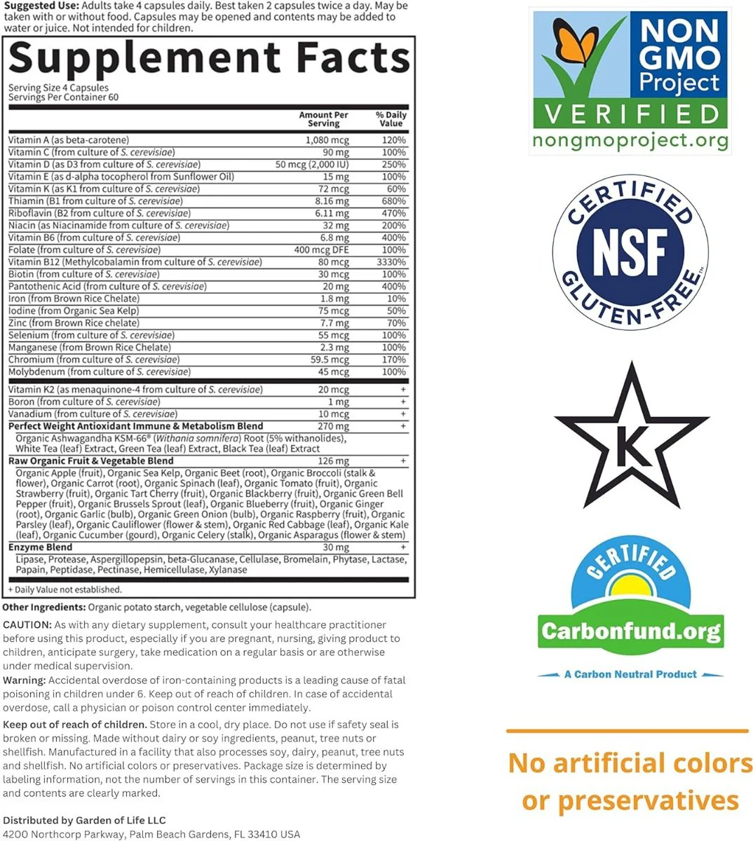 Vitamin Code Perfect Weight Vegan Capsules - Image 7