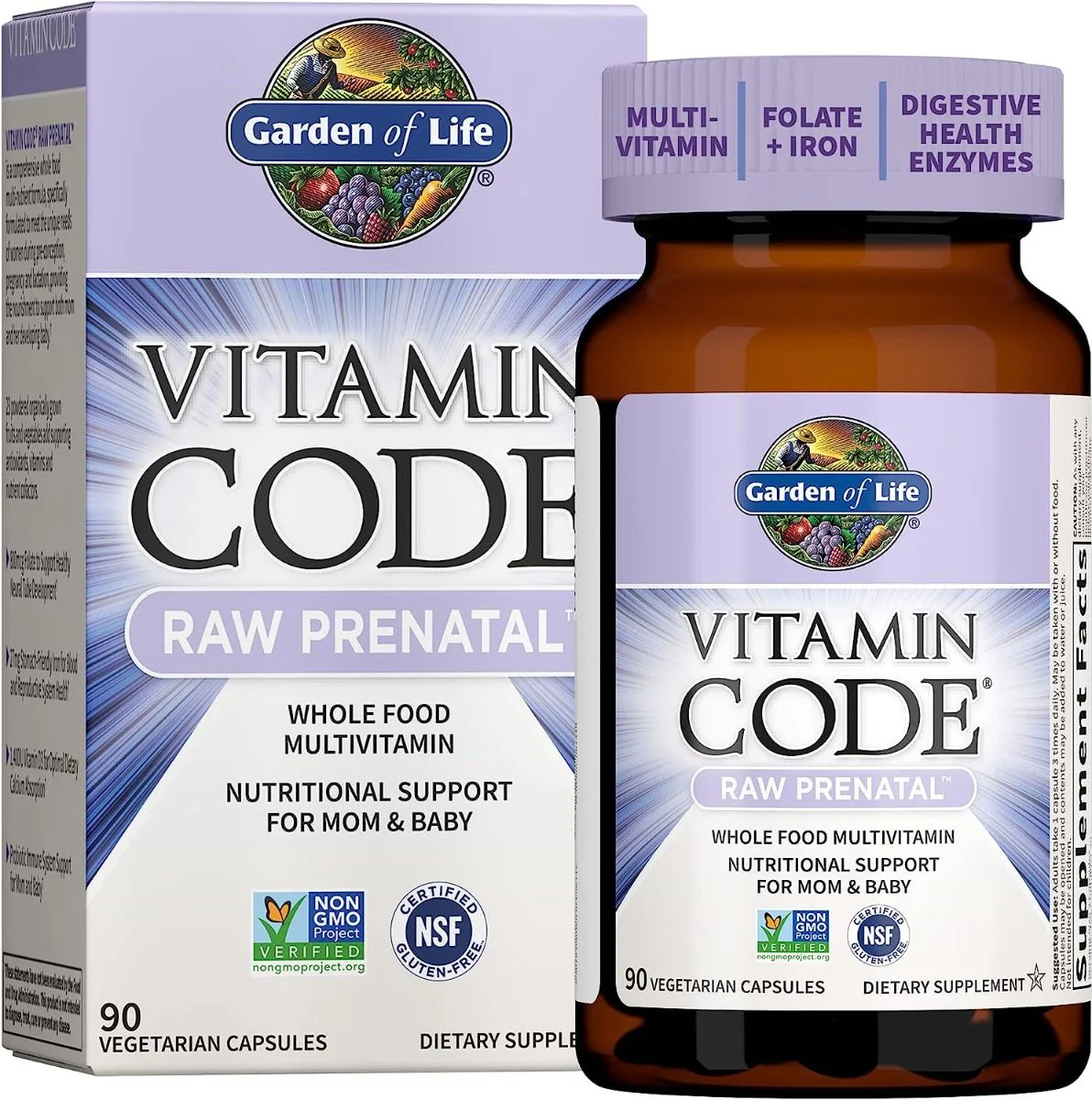 Vitamin Code RAW Prenatal Veggie Caps - Image 3