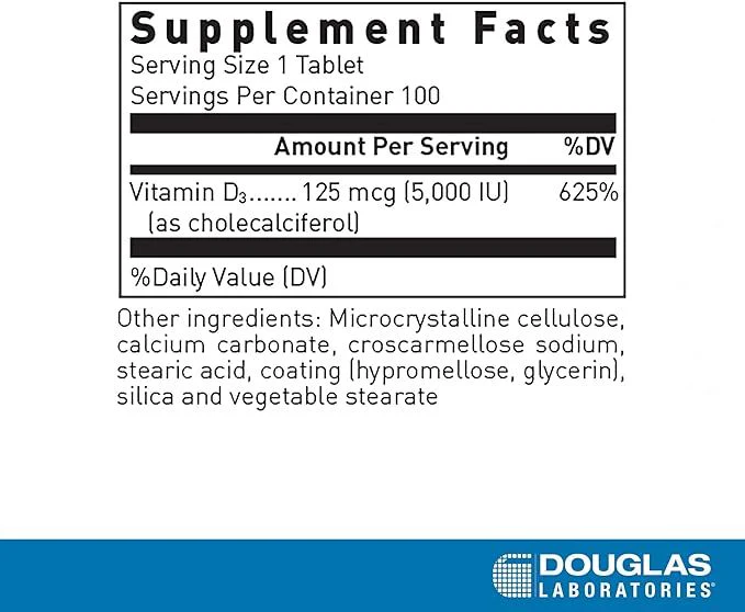 Vitamin D IU 100 Tablets - Image 8