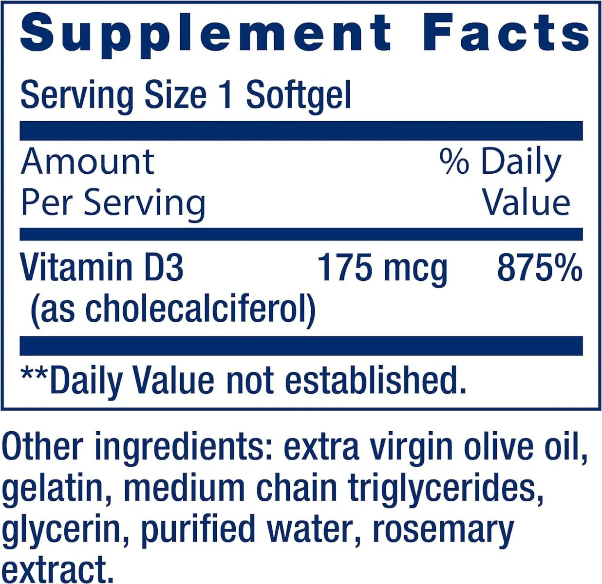 Vitamin D3 7,000 IU 60 Softgels - Image 9