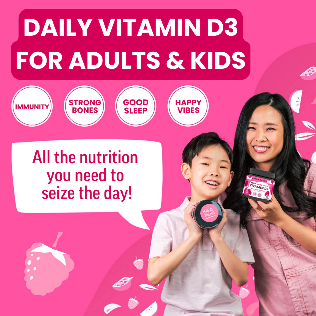 Vitamin D3 + K2 Gummies, Raspberry (120 ct) - Image 5