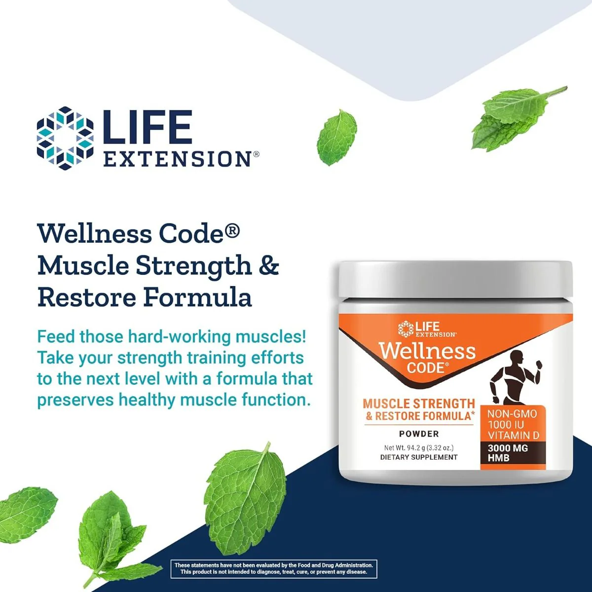 Wellness Code Muscle Strength and Restore Formula 3.32 Oz (94.2 G) Powder - Image 4