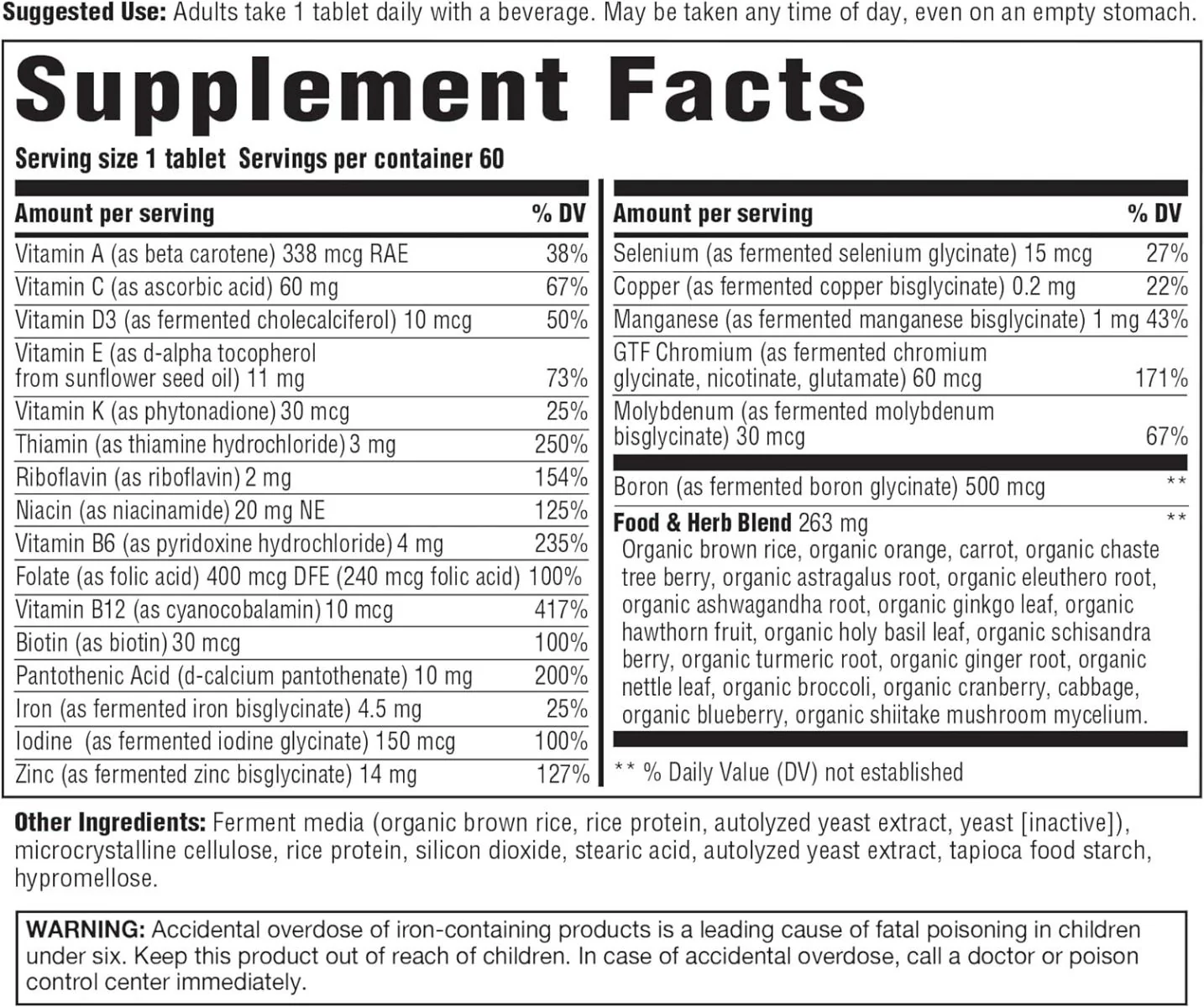 Women Over 40 One Daily 60 Tablets - Image 2